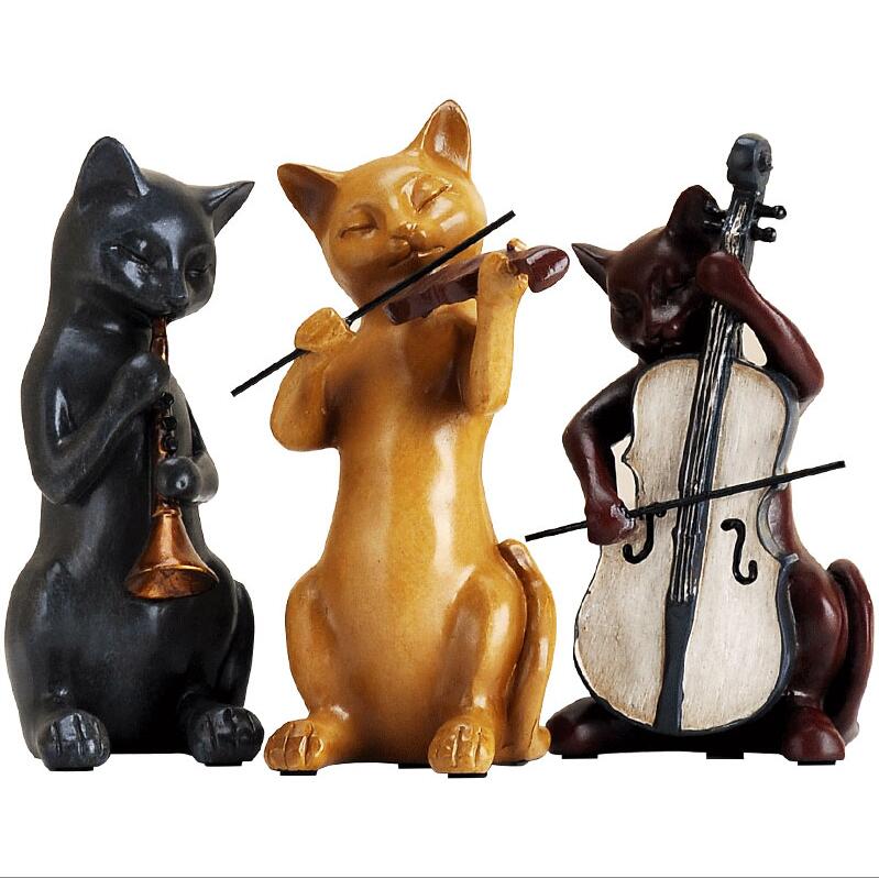 Creative Cat Music Resin Decor
