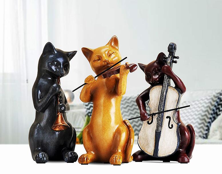 Creative Cat Music Resin Decor