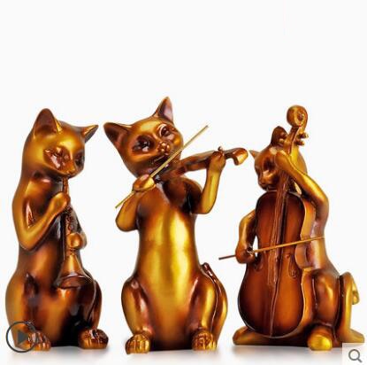 Creative Cat Music Resin Decor