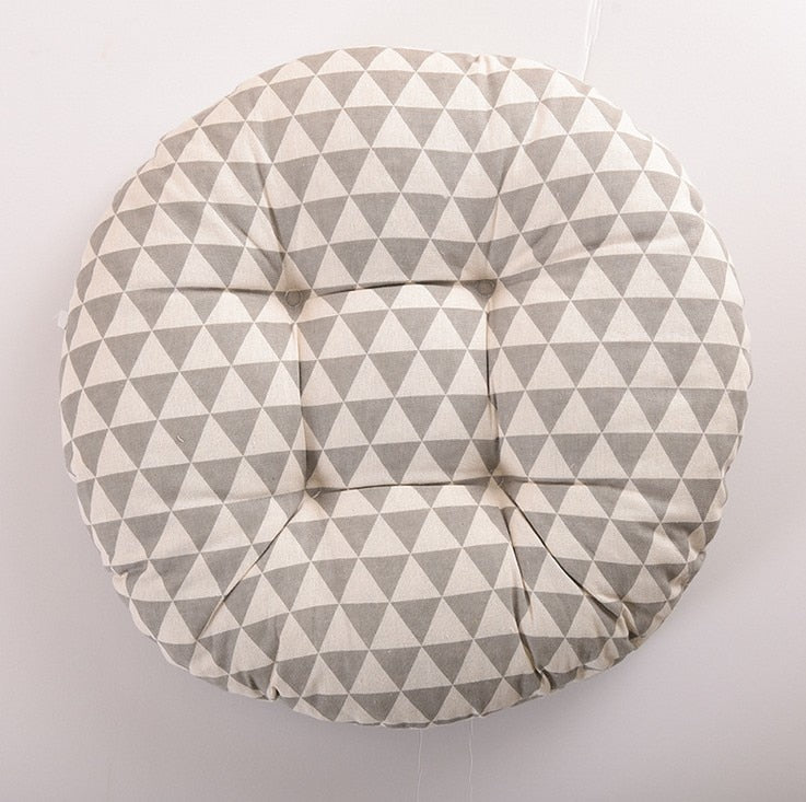 Round Shape Seat Cushion Silk Cotton Core Cotton Polyester Tatami Cushion Pillow Home Accessories Decoration Car Soft Sofa Cushion