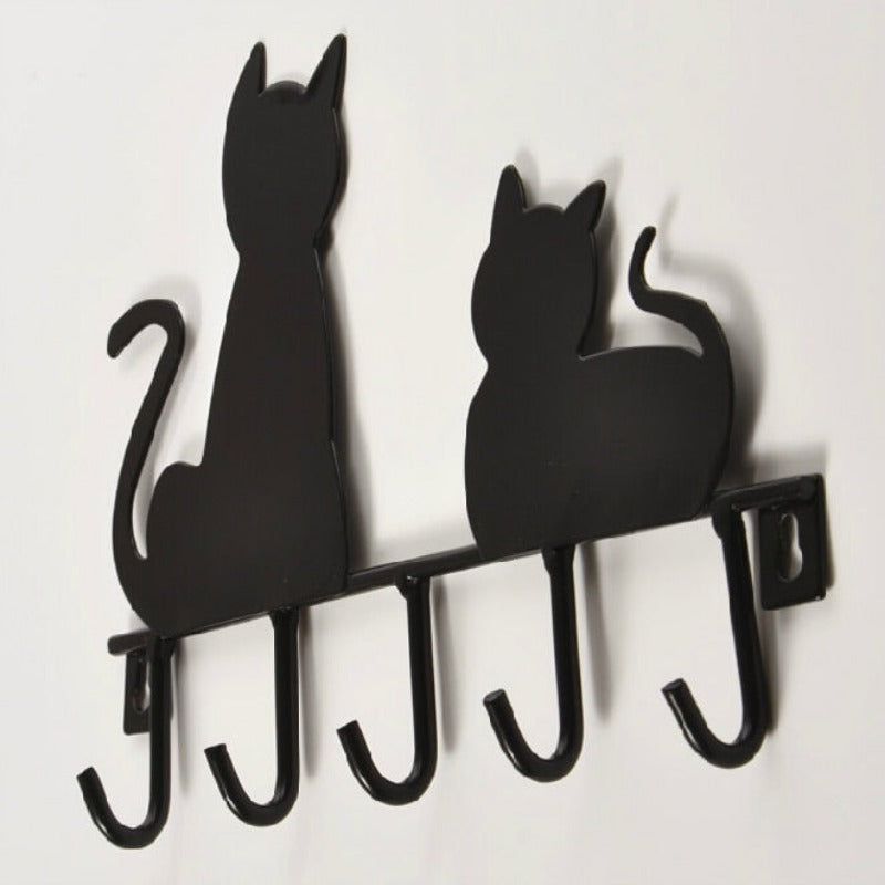 Black Cat Door Wall Hooks