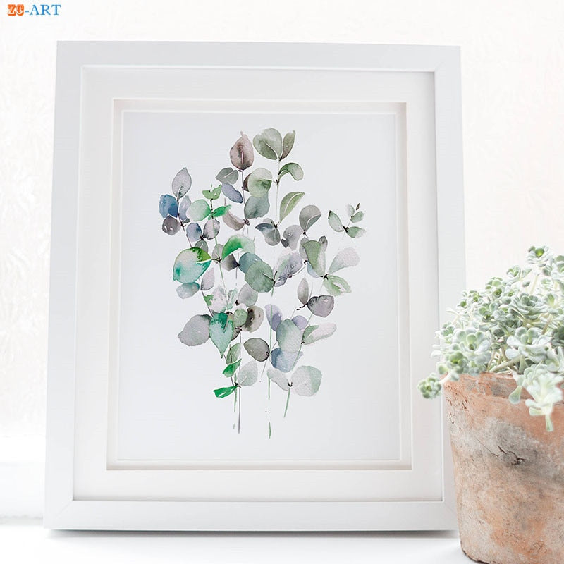 Leaf Prints Cactus Poster Botanical Wall Art Minimalist Canvas Painting Wall Pictures for Living Room Nordic Decoration Home