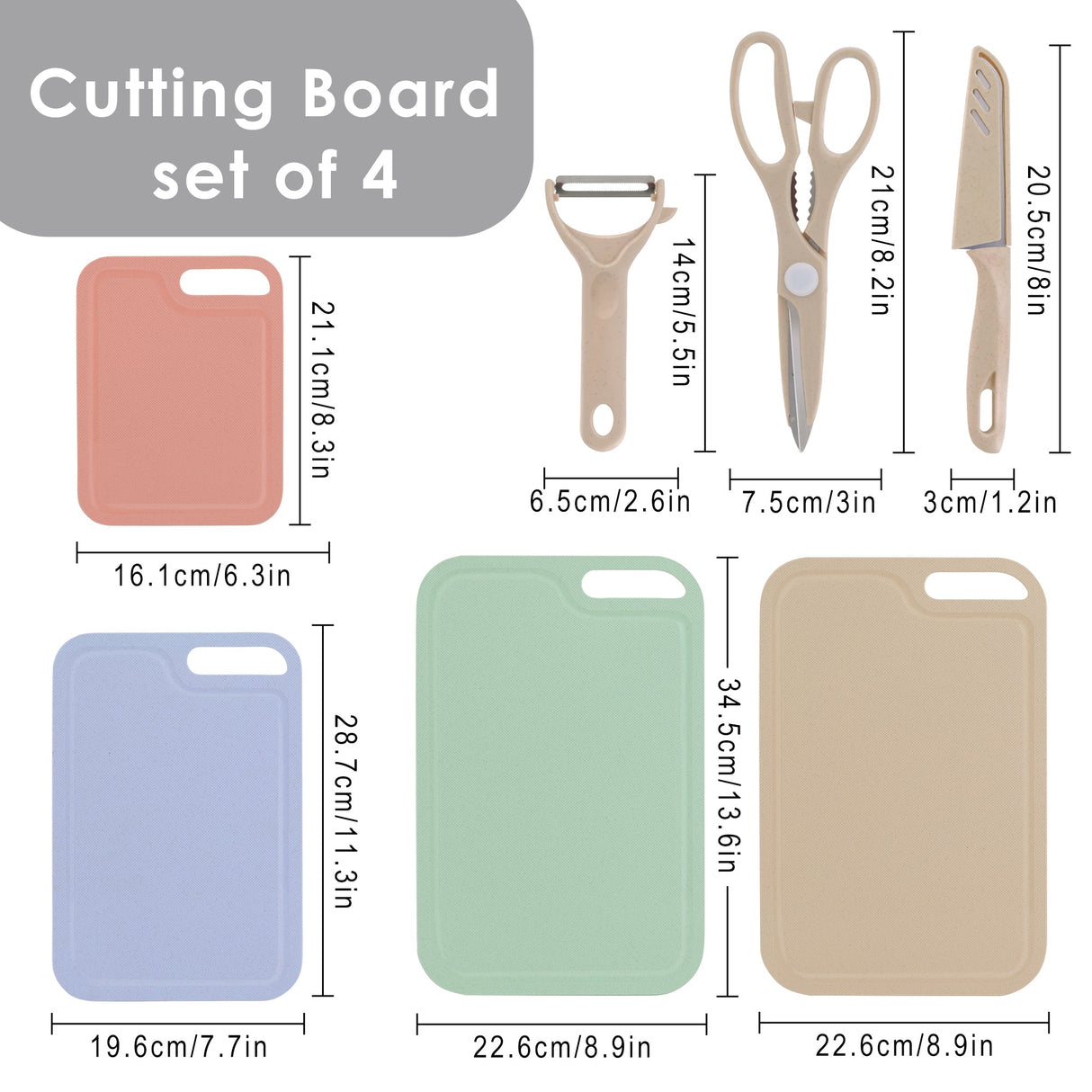 Colorful Plastic Cutting Boards