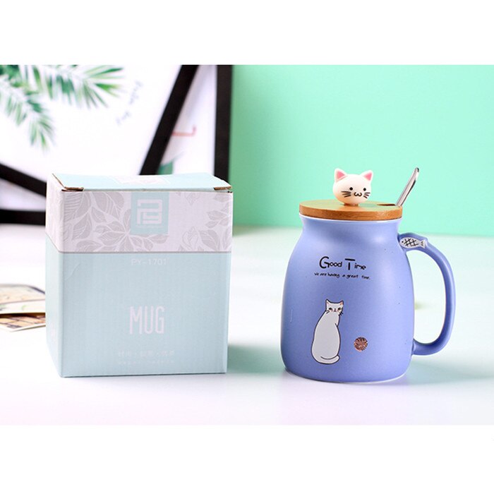 Cartoon Ceramics Cat Tea Mug