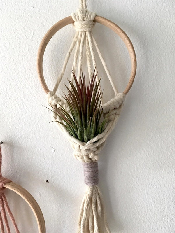 Boho Wall Hanging Plant Holder
