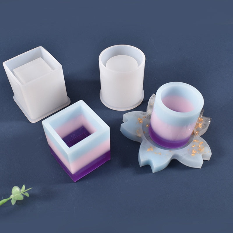Silicone Flowerpot Geometrical