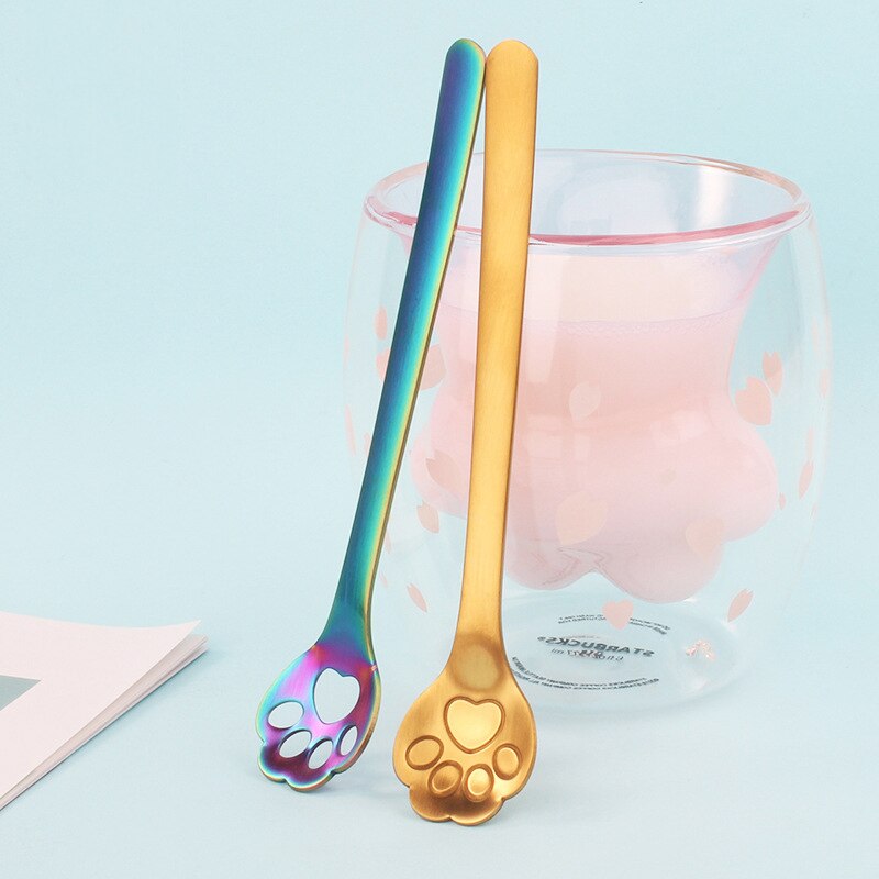 Stainless Cat Paw Tea Spoon