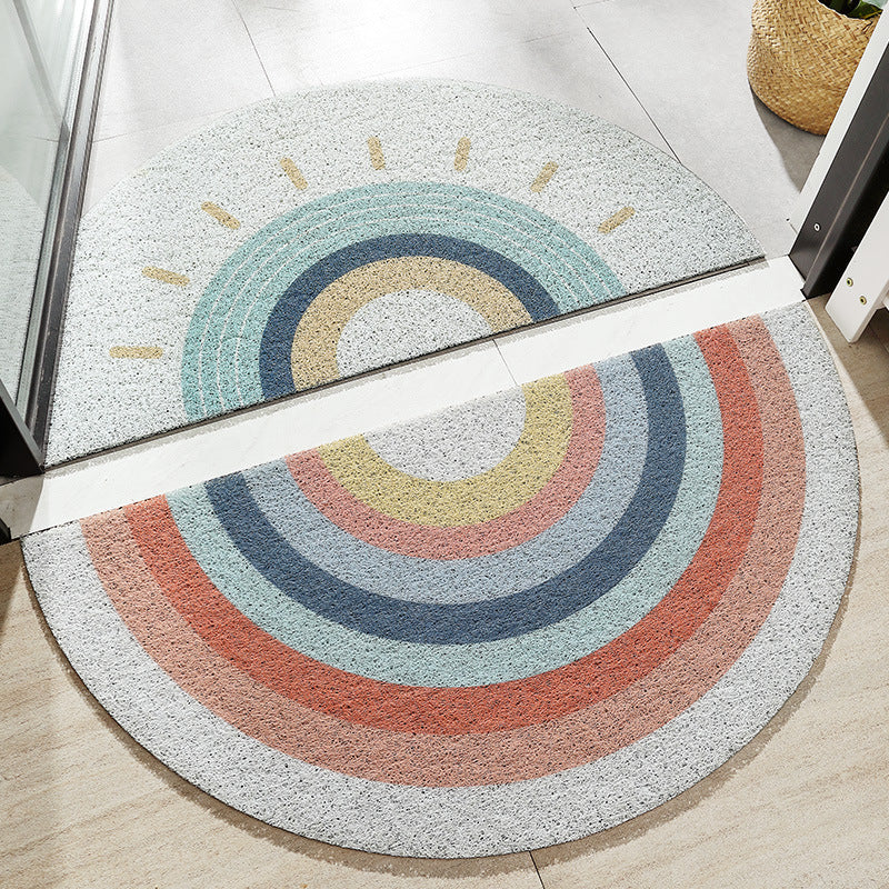 Half-circle Rainbow Entrance Mat