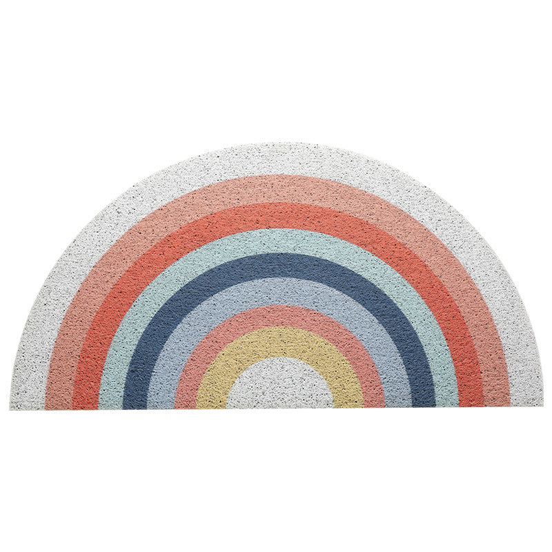 Half-circle Rainbow Entrance Mat