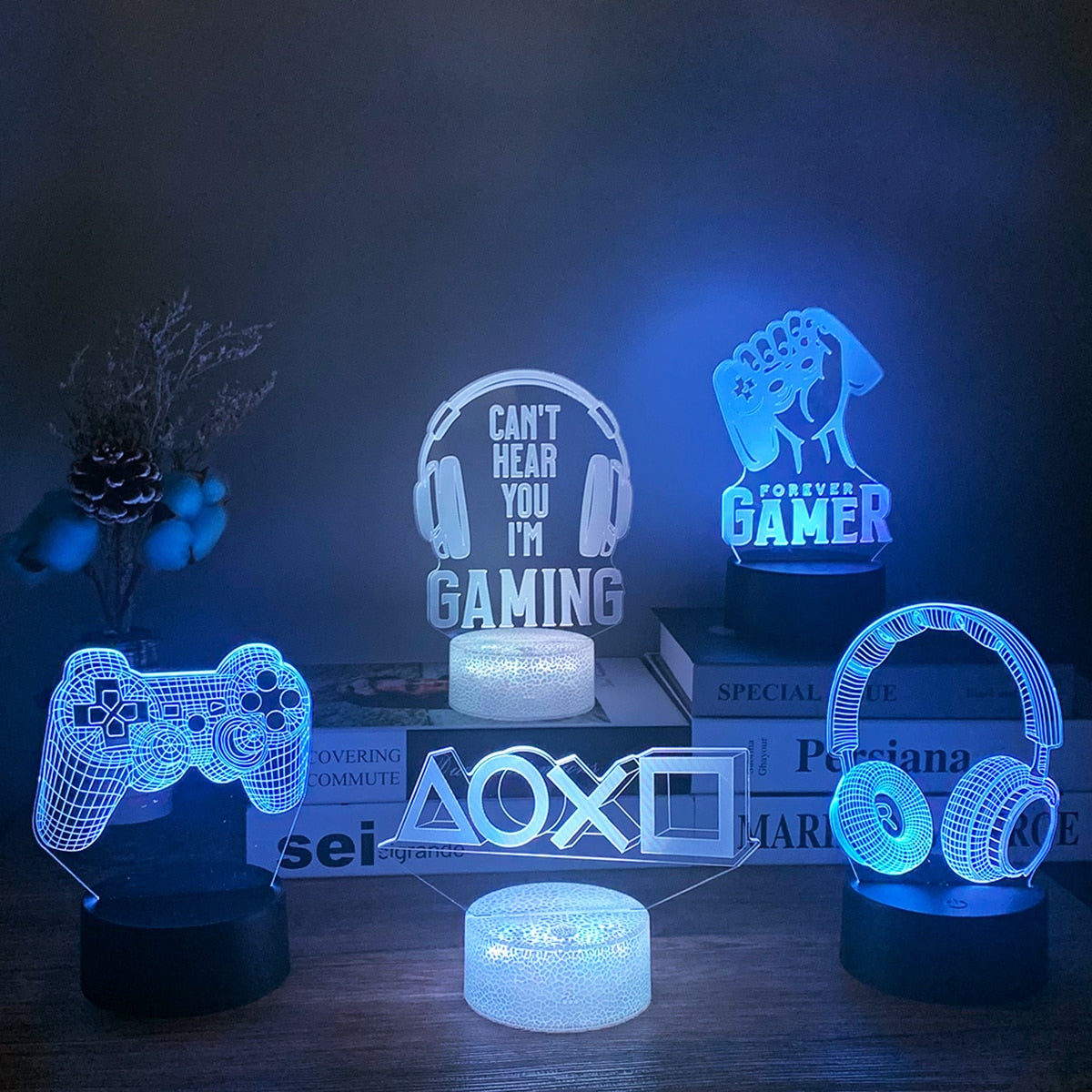 Egirl Gaming Room Night Lamp