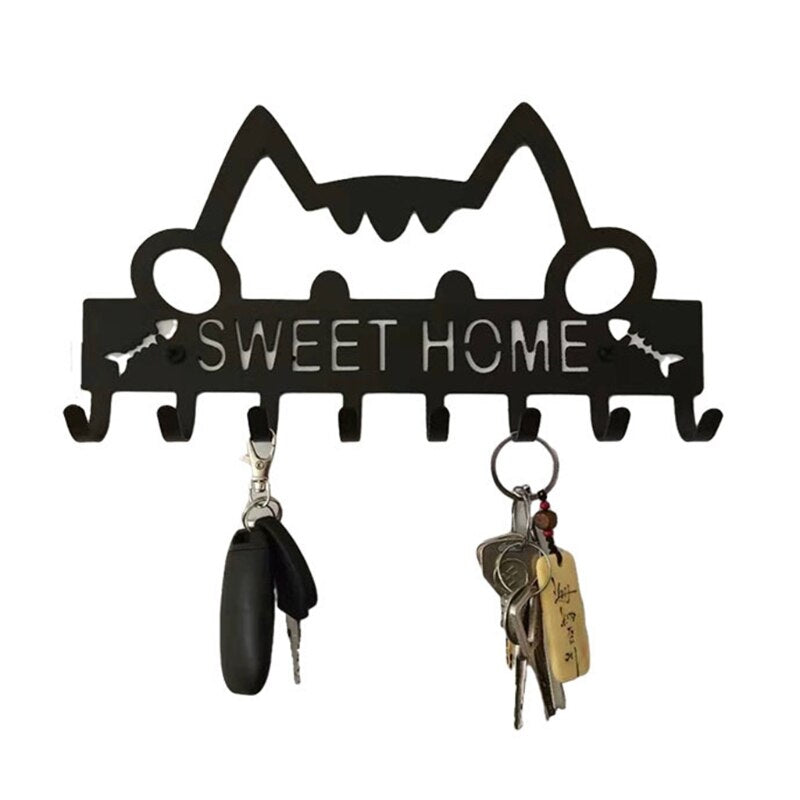 Cat Sweet Home Wall Hook