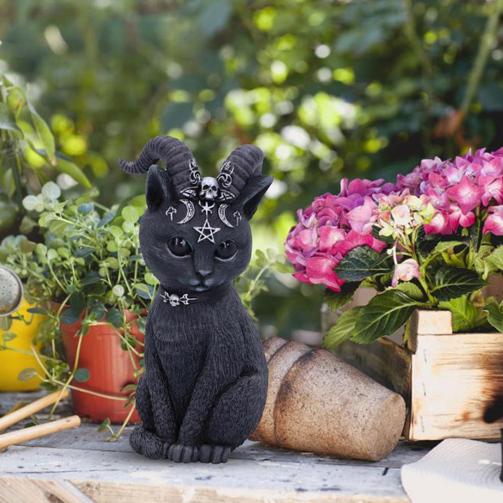Goth Kitten Statue