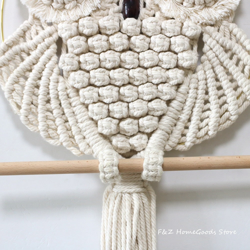 Nordic Style Owl Wall Hanging