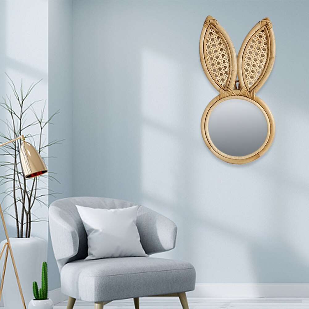 Preppy Rattan Makeup Mirror