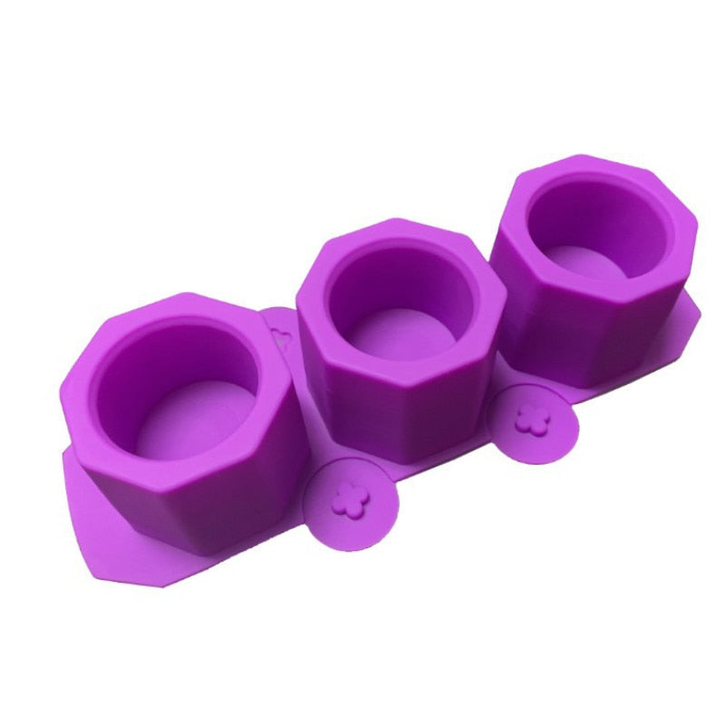 Silicone Flowerpot Geometrical