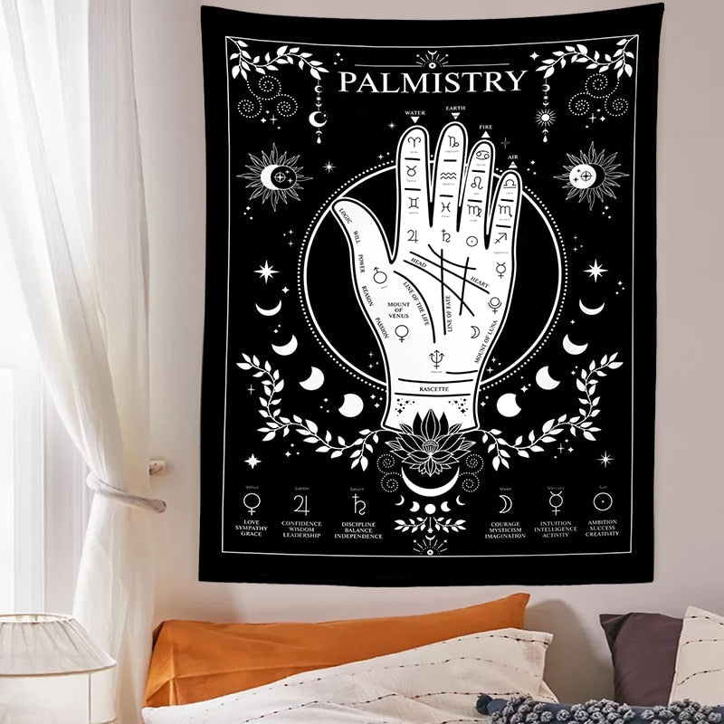 Goth Palmistry Tapestry