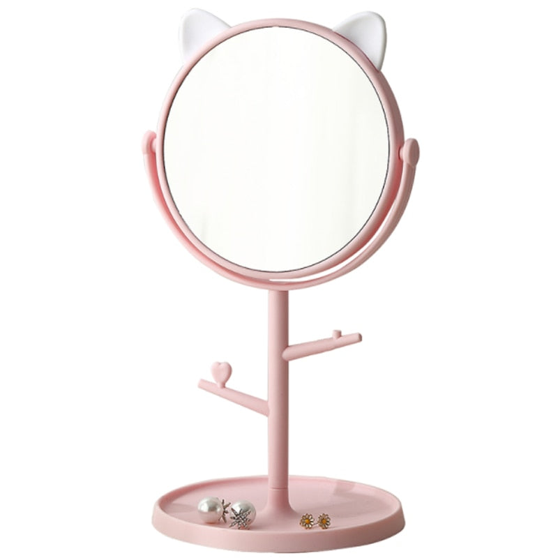 Pastel Kawaii Girl Makeup Mirror