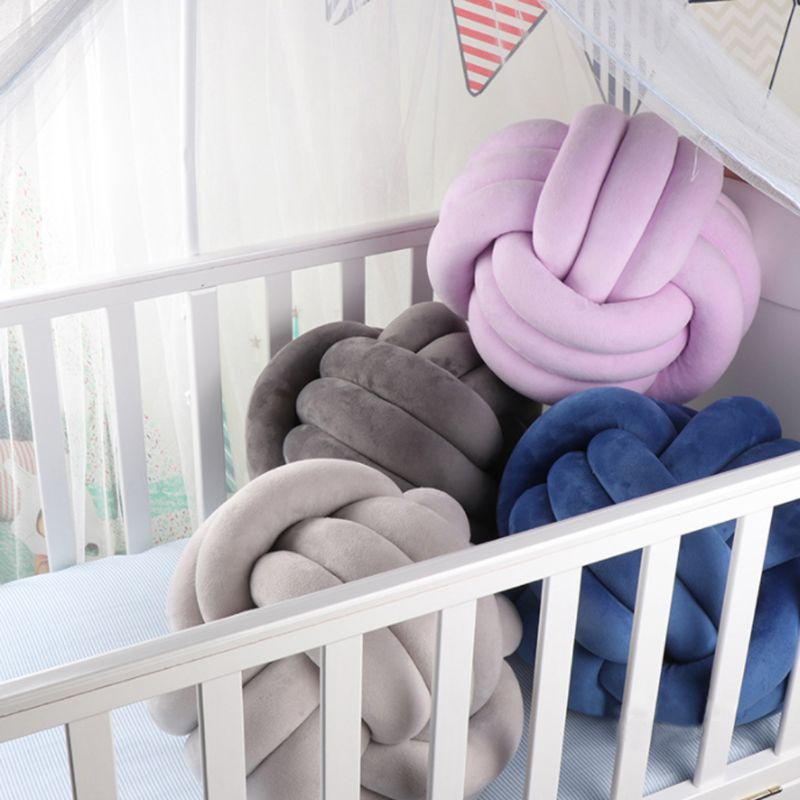Pastel Knot Ball Pillow