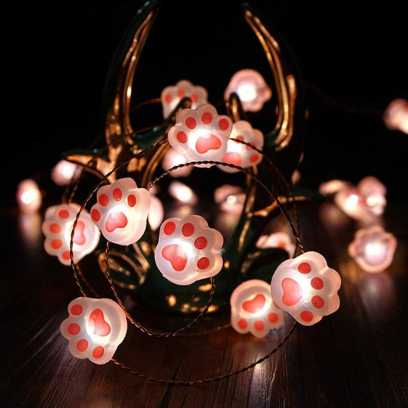 LED Cat Paw String Light