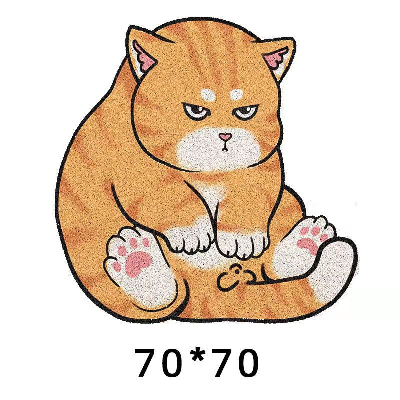 Cartoon Cat Dust Removal Rug