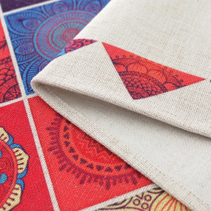 Fractal Proud Rose Linen Tablecloth