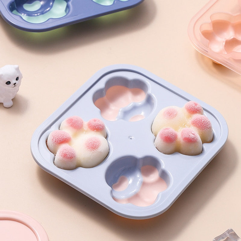 Silicone Cat Paw Ice Cube Tray