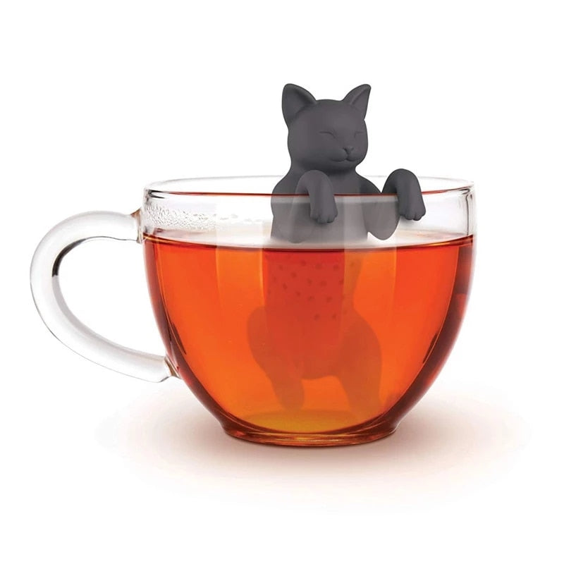 Cat Silicone Tea Strainer