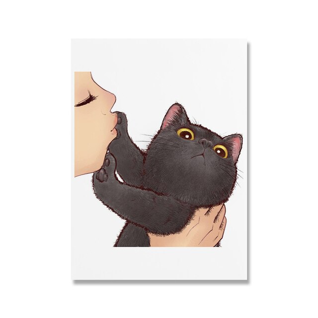 Dont-Kiss Cat Poster