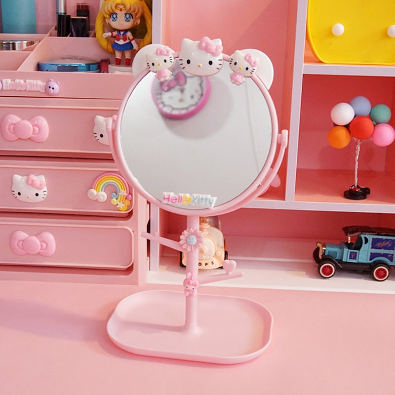 Pastel Kawaii Girl Makeup Mirror