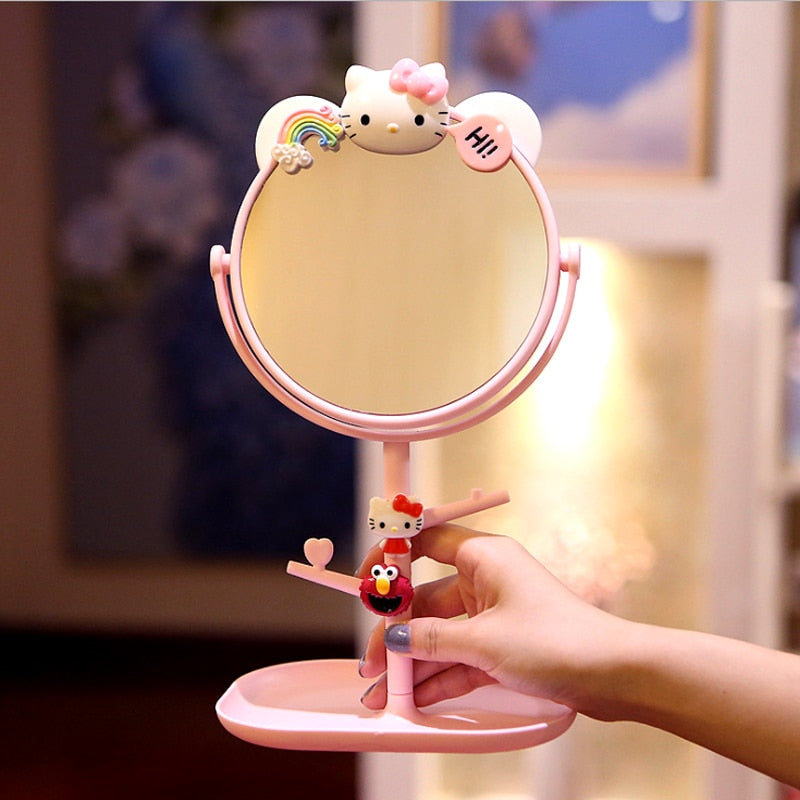 Pastel Kawaii Girl Makeup Mirror