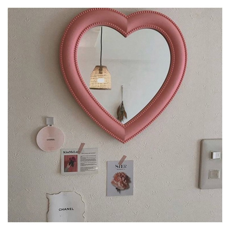 Preppy Heart Cosmetic Mirror