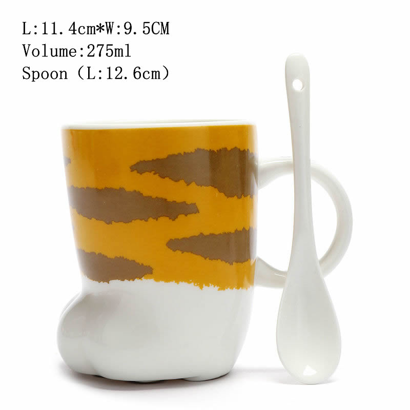 Ceramic Cat Paw Coffee Mug