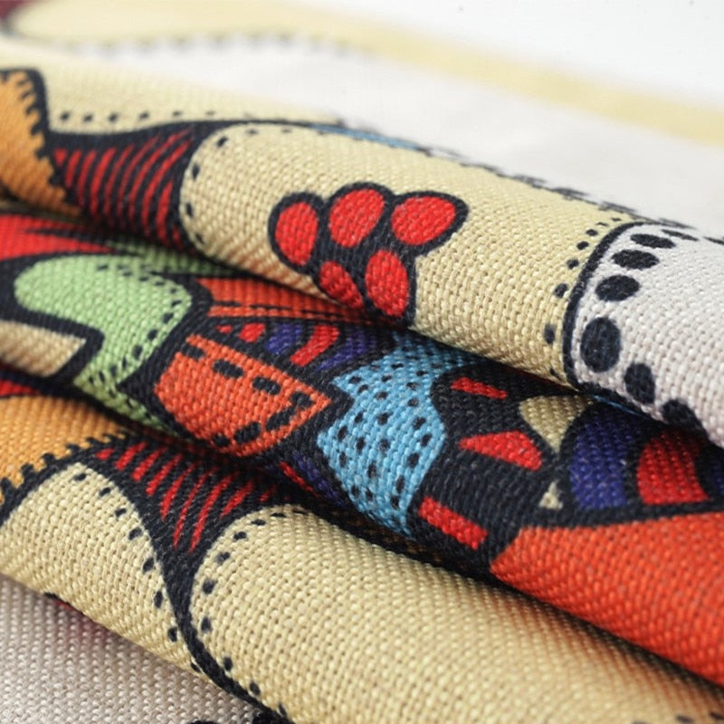 Fractal Proud Rose Linen Tablecloth