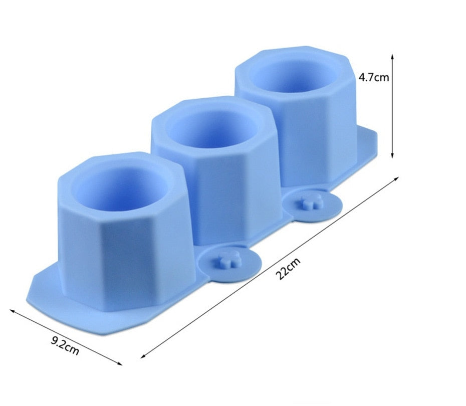 Silicone Flowerpot Geometrical