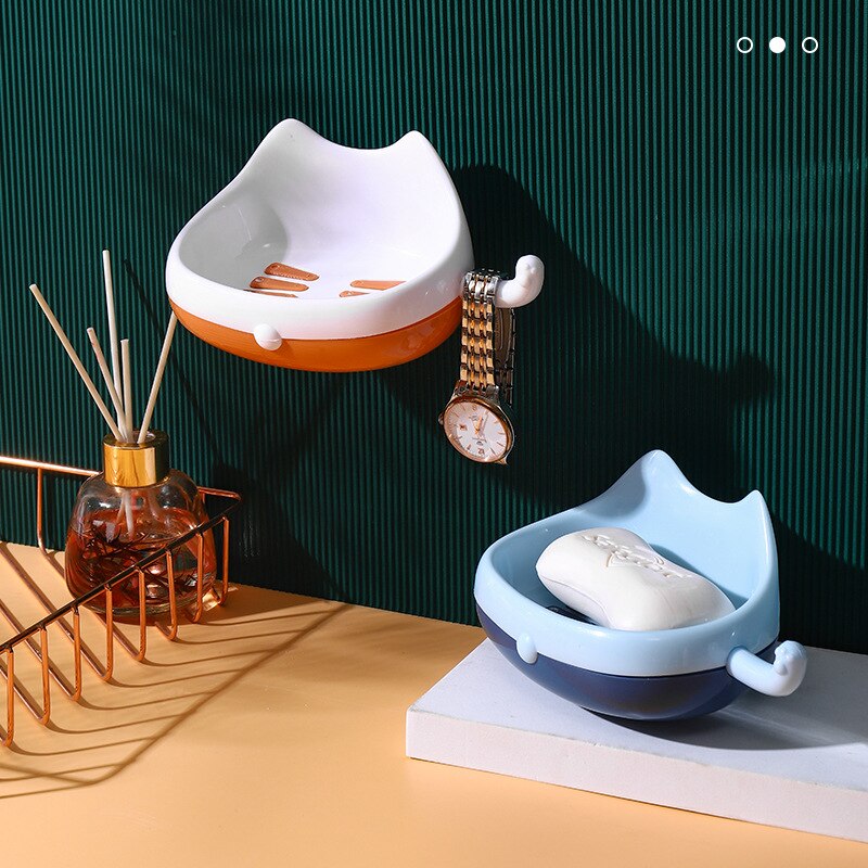 Cartoon Lucky Cat Soap Rack
