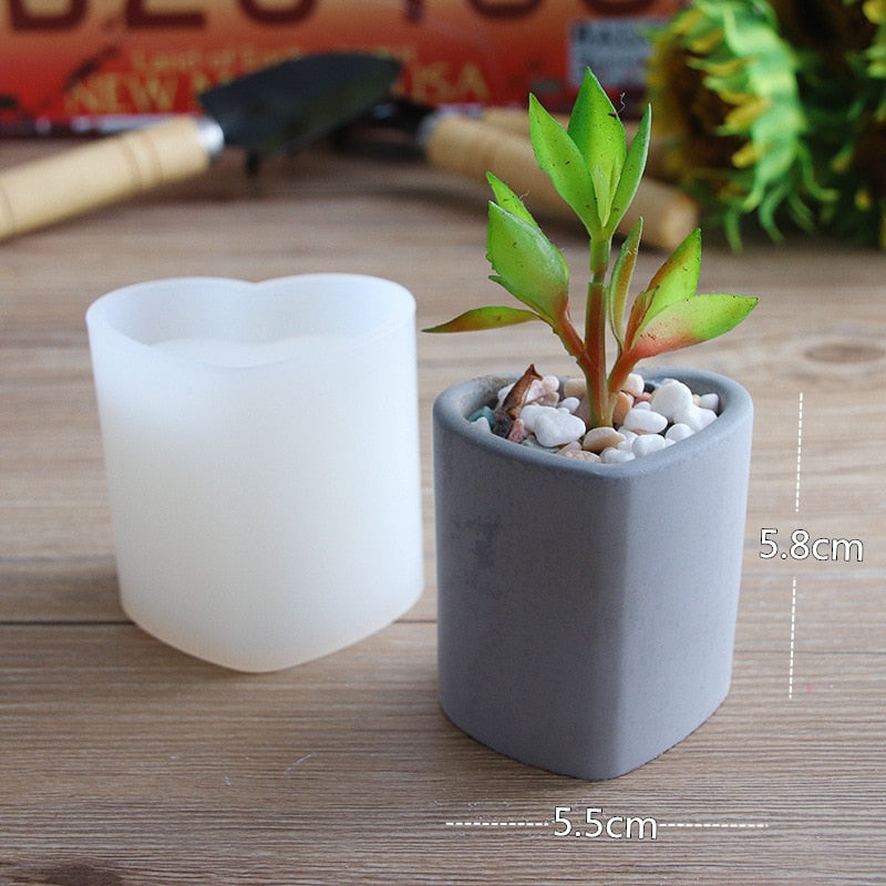 Silicone Flowerpot Geometrical