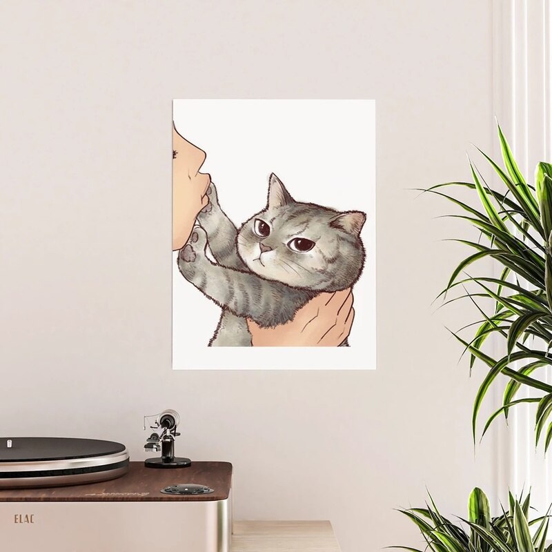 Dont-Kiss Cat Poster