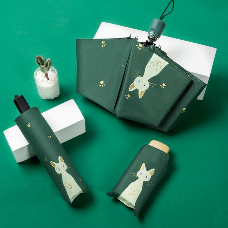 Cat Folding Automatic Umbrella