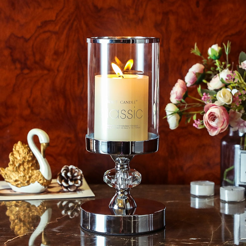Pillar Crystal Candle Holders