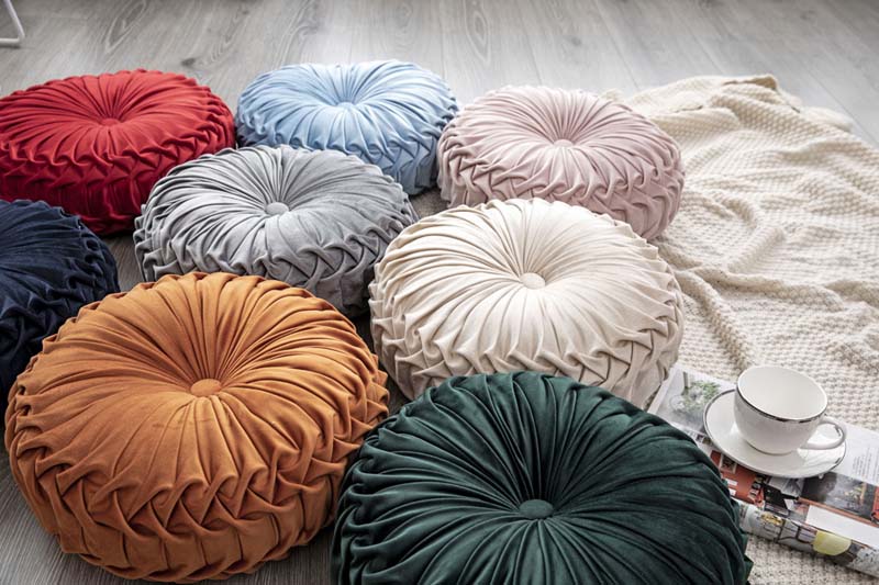 Vintage Round Seat Pillow