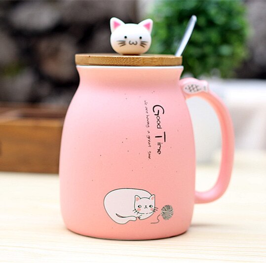 Cartoon Ceramics Cat Tea Mug