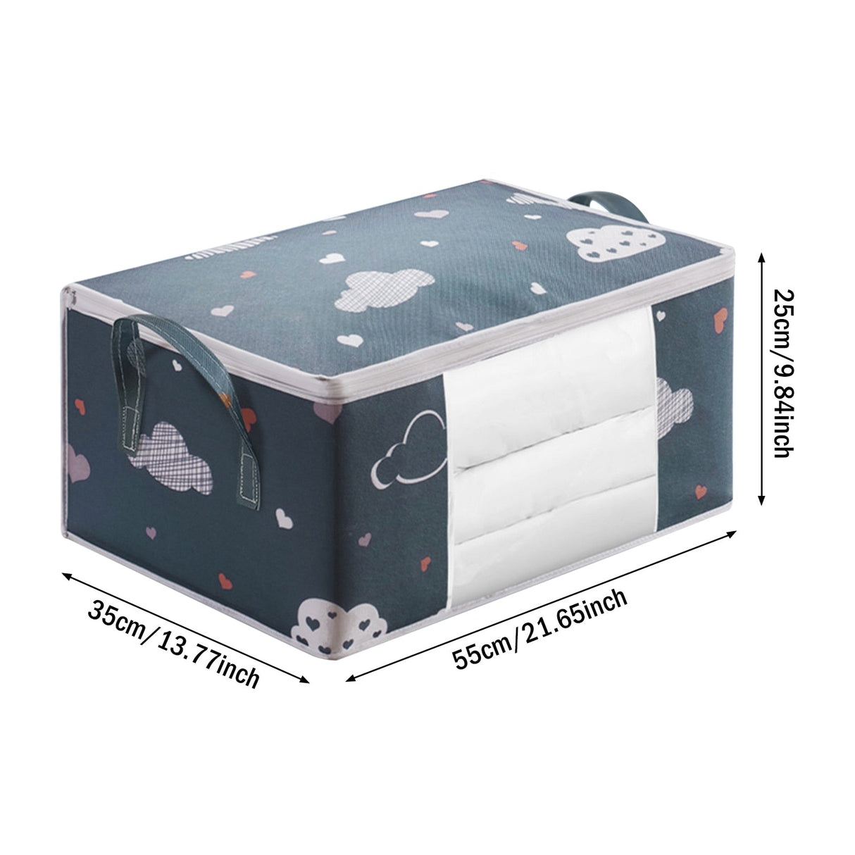 Preppy Patterned Foldable Storage Bag
