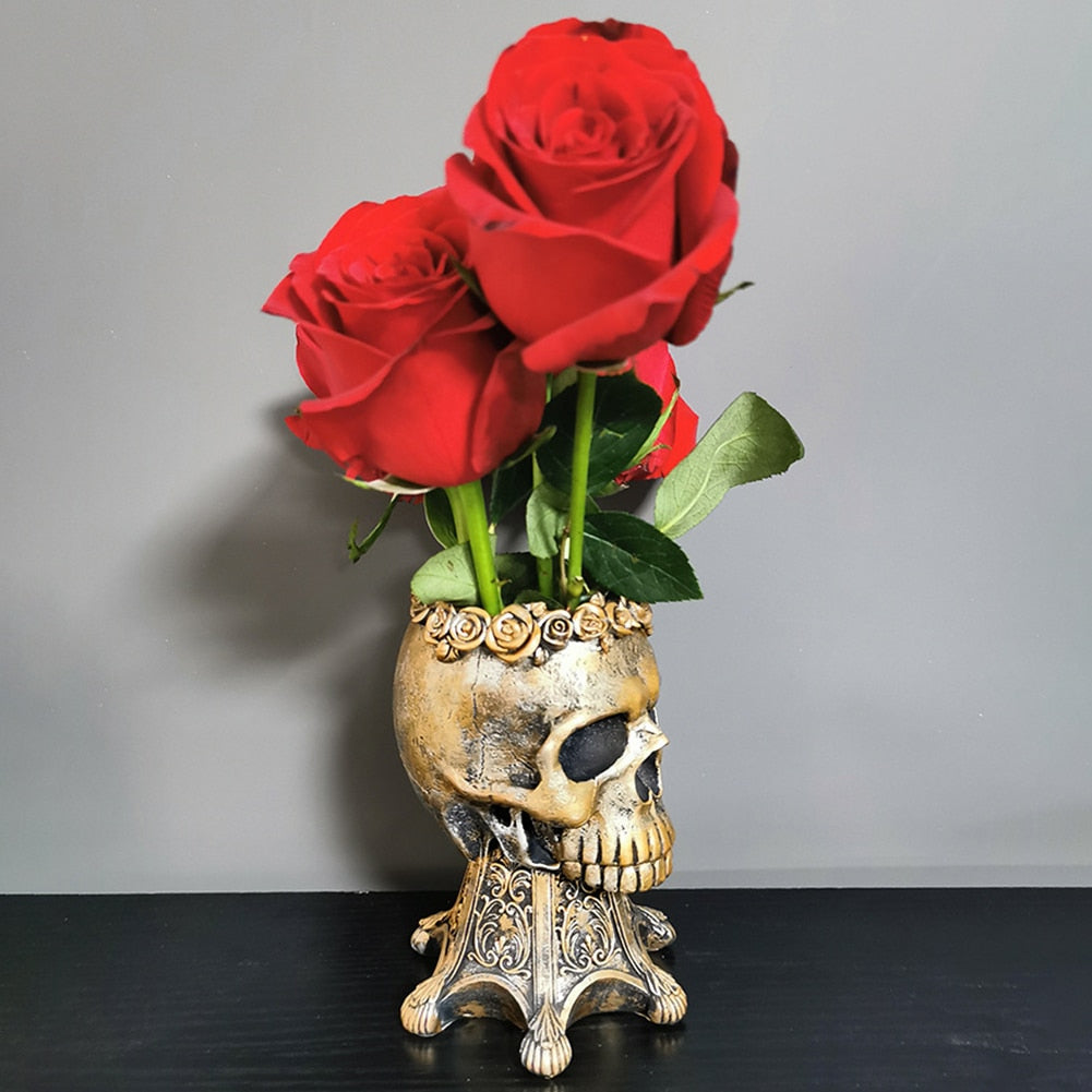 Goth Vases Skull