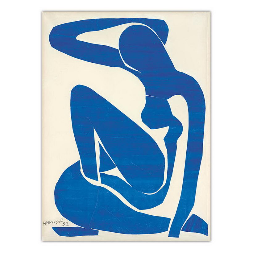 Home Decoration Print Canvas Art Wall Pictures Poster Canvas Printings Paintings French Henri Matisse Blue Nude