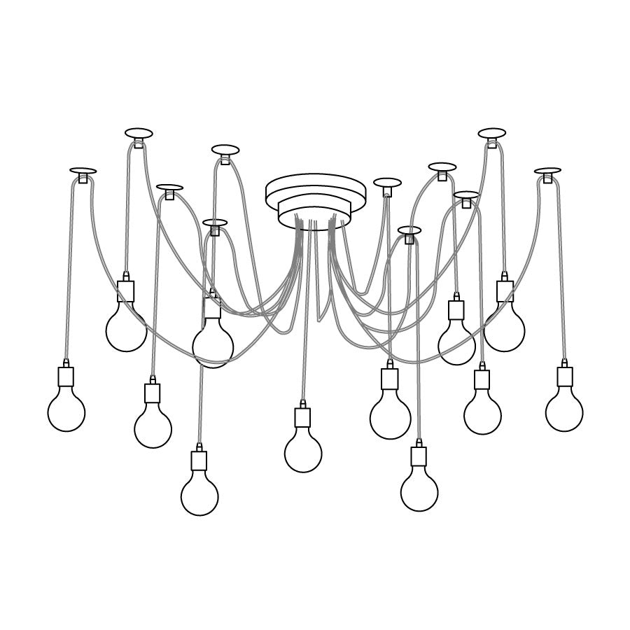 Industrial Spider Chandelier