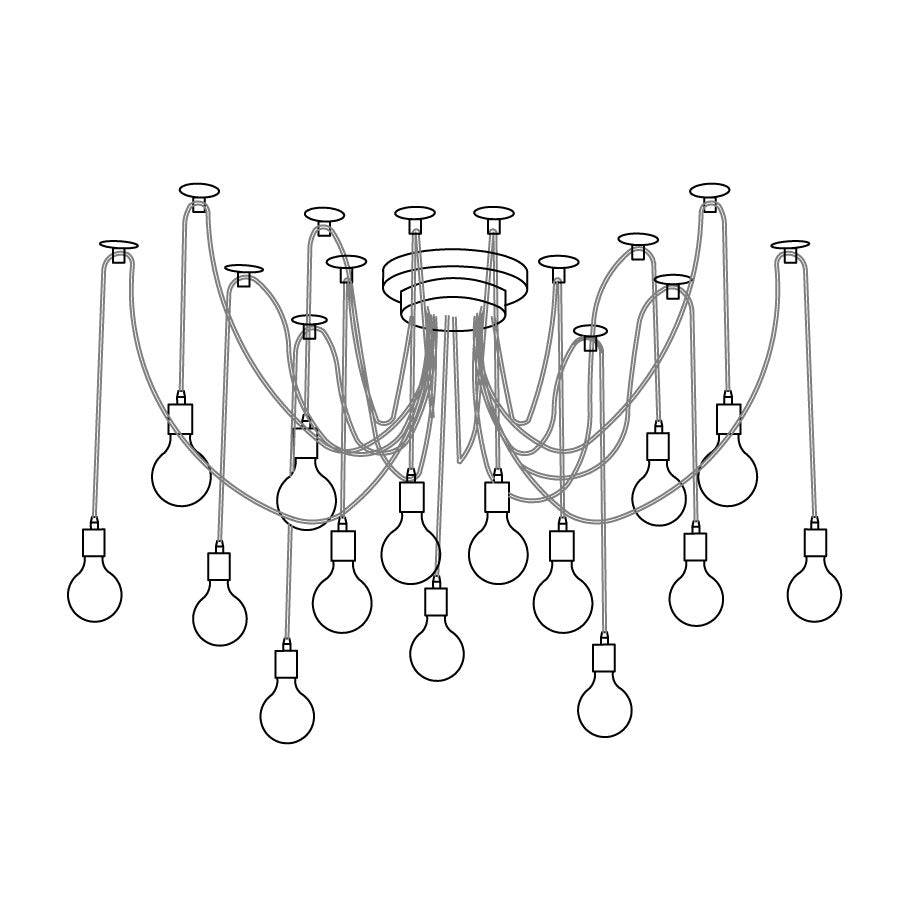 Industrial Spider Chandelier
