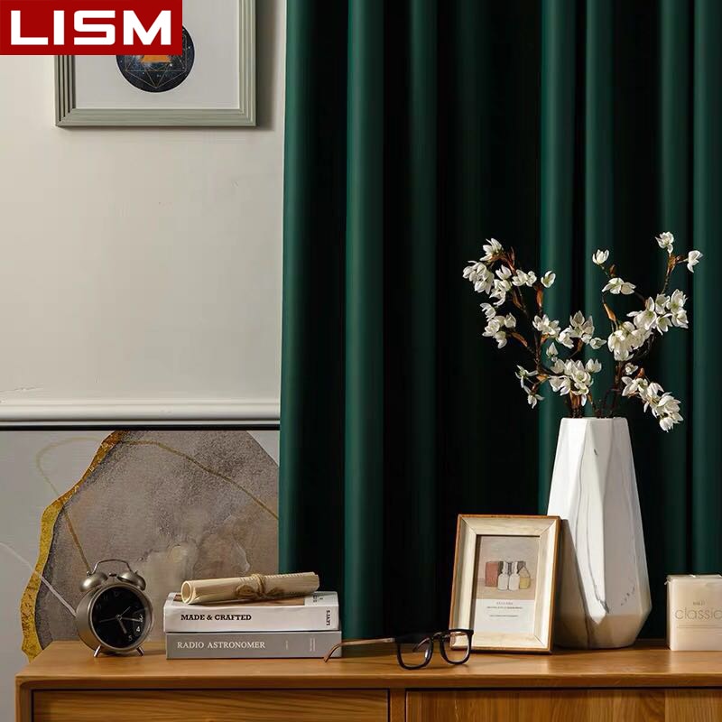LISM Blackout Curtains For Living Room Window Curtains Kitchen Modern Thick Curtains Window treatment Home Decoration 1 2