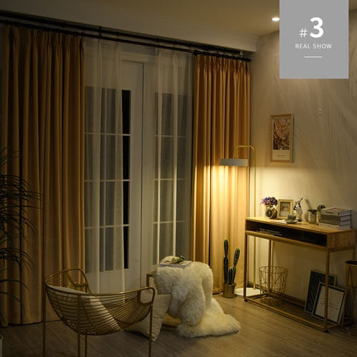 LISM Blackout Curtains For Living Room Window Curtains Kitchen Modern Thick Curtains Window treatment Home Decoration 1 2
