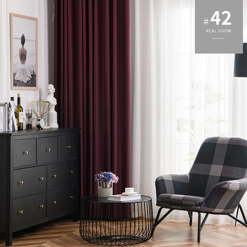 LISM Blackout Curtains For Living Room Window Curtains Kitchen Modern Thick Curtains Window treatment Home Decoration 1 2