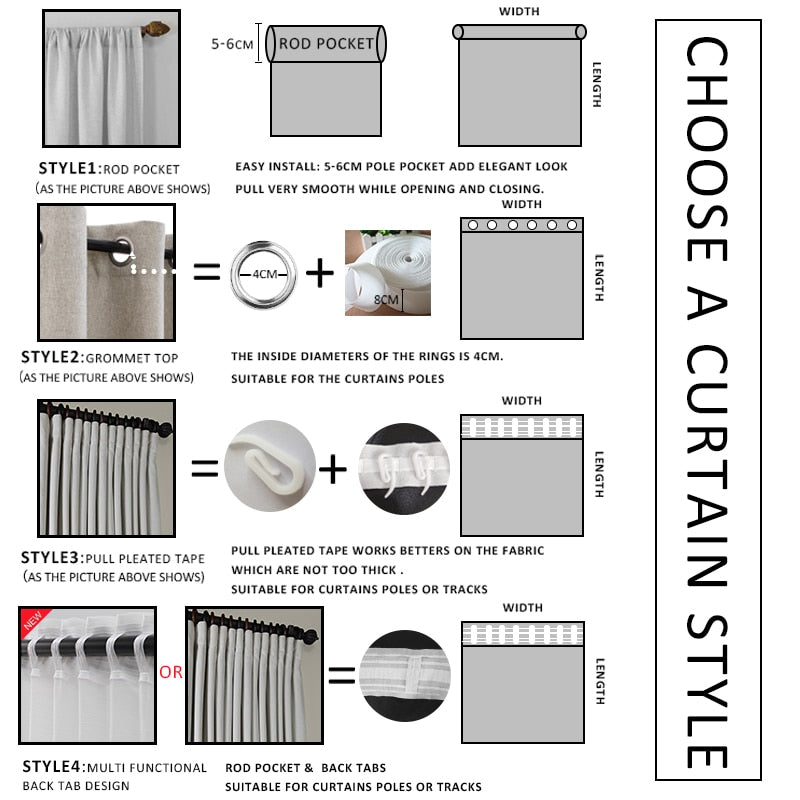 LISM Blackout Curtains For Living Room Window Curtains Kitchen Modern Thick Curtains Window treatment Home Decoration 1 2